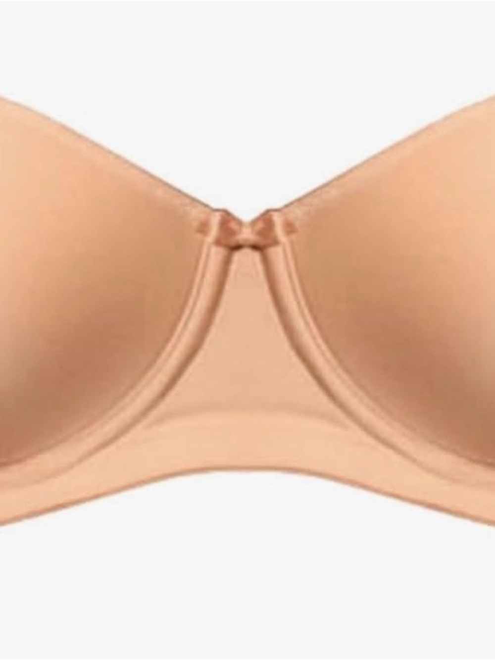 NWT new NIP Fantasie bra FL 4530 smoothing strapless w straps 32DD nude. Beige - Picture 5 of 9